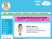 Tablet Screenshot of lootlady.com